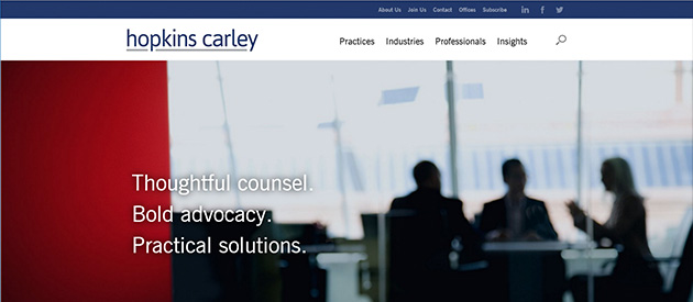 efelle Launches New Website for Hopkins & Carley!