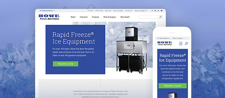 New Website for Howe Corporation Is as Cool as Ice