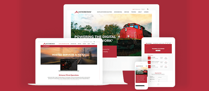 Launched: Website Redesign for Railroad Tech Company MeteorComm