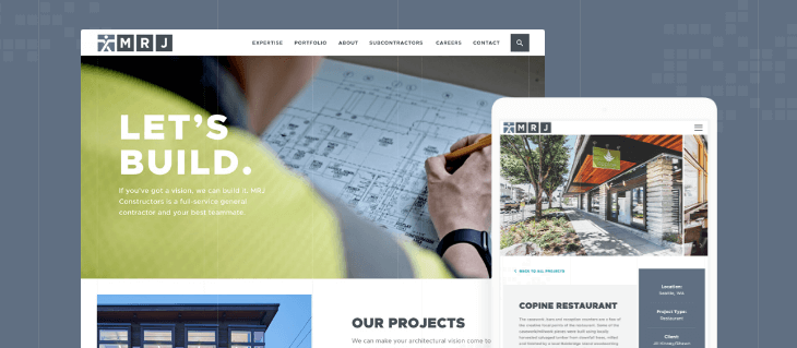 Website Redesign for Seattle Construction Firm MRJ Constructors
