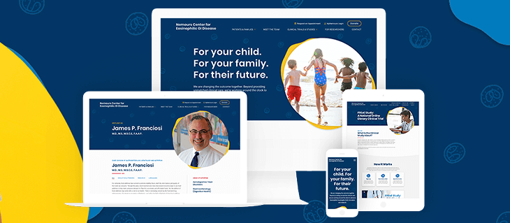 Our Website Design For The Cutting Edge Researchers at Nemours Center for EoE is Now Live