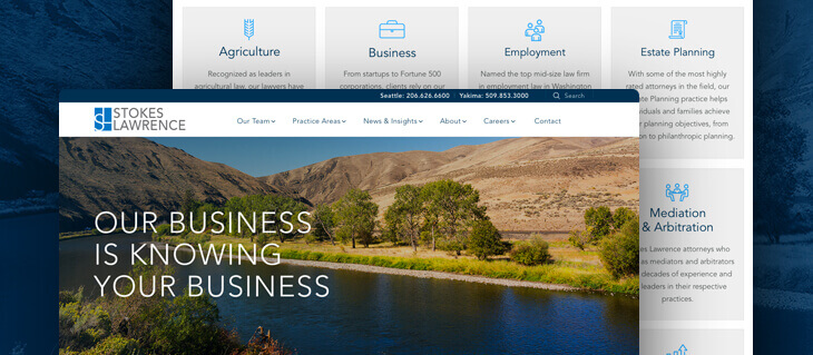 New Law Firm Website Redesign Launched for PNW-Based Stokes Lawrence