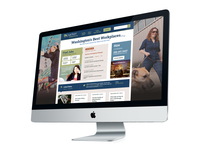 Parker Services website redesign by efelle