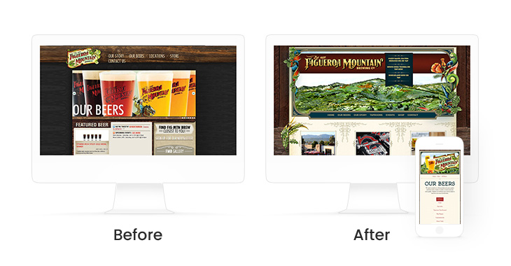 Website Design Before & After: Fig Mtn