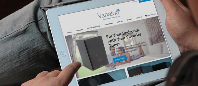 efelle creative, Launches Re-Designed Website for Vanatoo Speakers