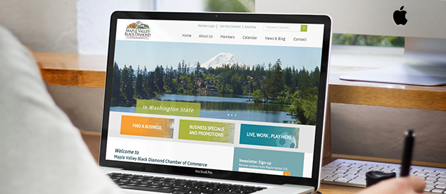 New Website Redesign Launch for Maple Valley Black Diamond Chamber of Commerce!