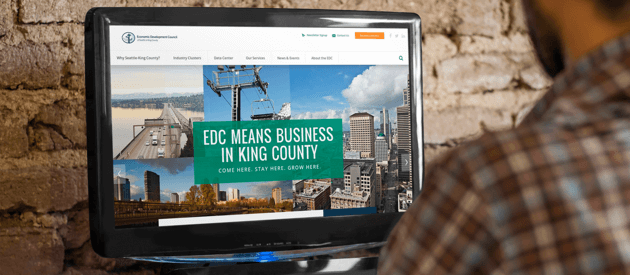 efelle redesigns and builds professional website for Economic Development Council of Seattle