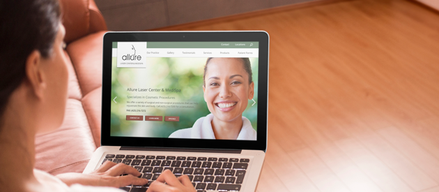Redesigned eService site for Allure Laser is LIVE