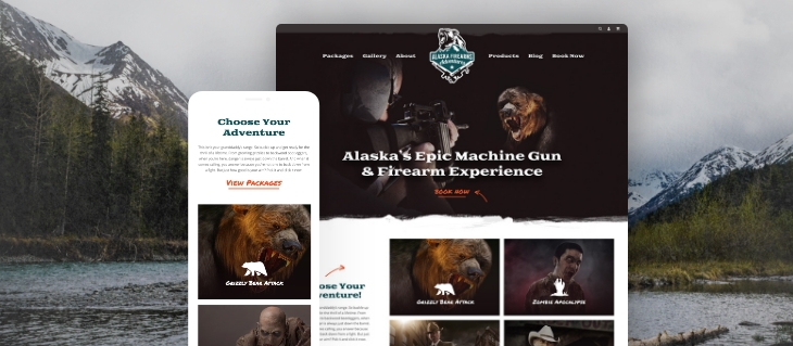 New FusionCMS Website for Alaska Firearms Adventures