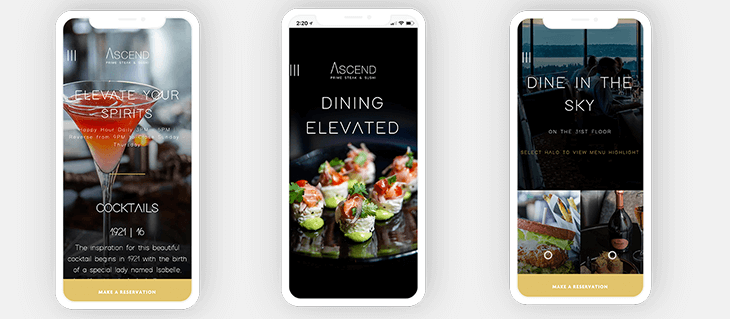 Bellevue Restaurant Ascend Prime Has A New Easy To Use Website
