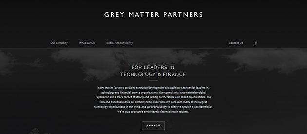 efelle Launches Eye Catching Website for Grey Matter Partners!