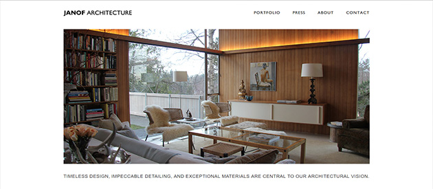 Janof Architecture Unveils Timeless Portfolio Website