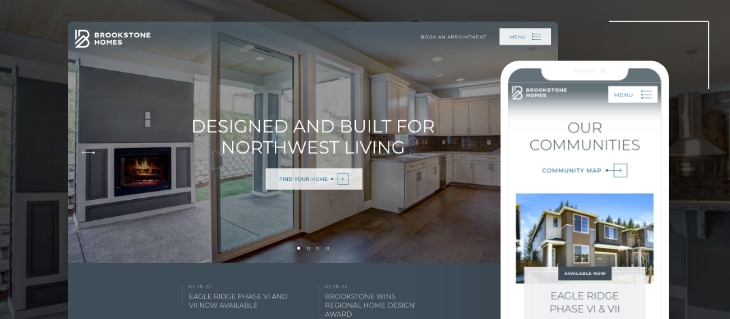 New FusionCMS Website for Brookstone Homes