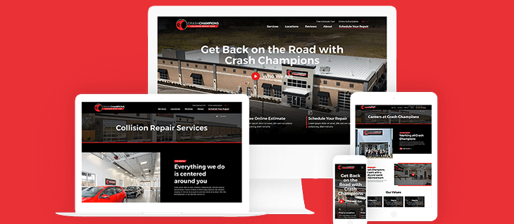 Website Redesign for Multi-Location Collision Repair Shops Crash Champion