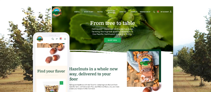 Holmquist Hazelnut Orchards Launches New eCommerce Website