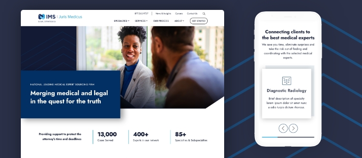 IMS Legal Strategies Juris Medicus Launches New FusionCMS Website