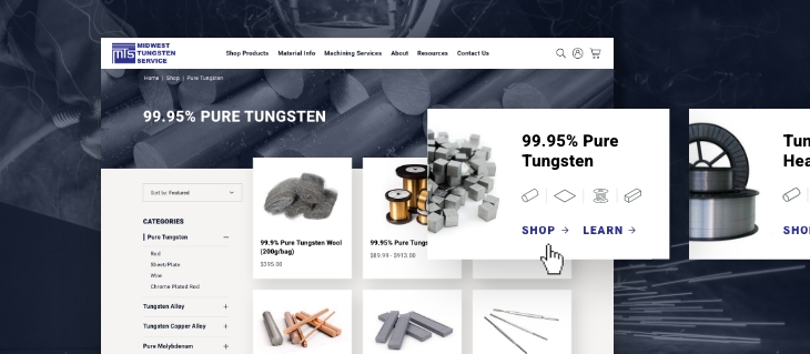 New BigCommerce Website for Midwest Tungsten Service
