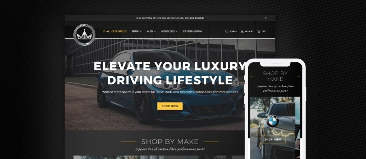 Monaco Motorsports Launches New eCommerce Website