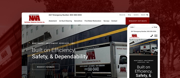 New Website is the Perfect Remedy for Northwest Abatement's Online Marketing Game
