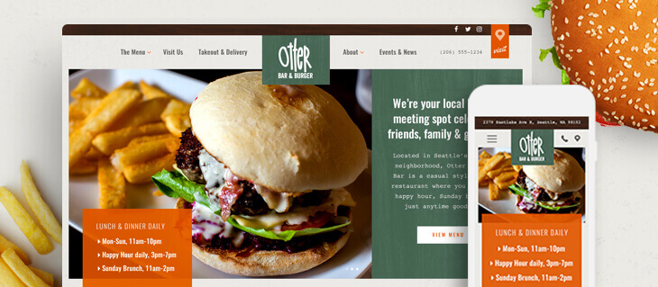 Brand New Restaurant in Seattle's Eastlake Neighborhood Gets a Brand New Website