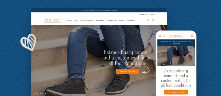 New BigCommerce eCommerce Site for Pandere Shoes