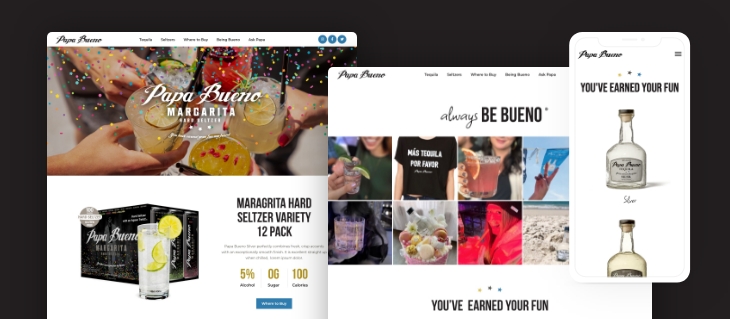 Website Refresh for Papa Bueno Spirits