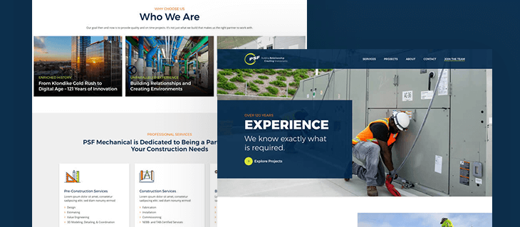 120-Year-Old Seattle Construction Firm PSF Mechanical Has a New Website!