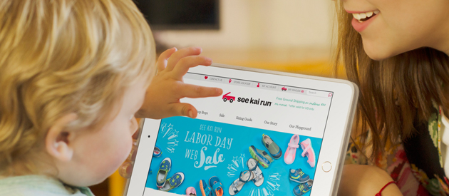 New eCommerce Site for Children's Shoe Company See Kai Run