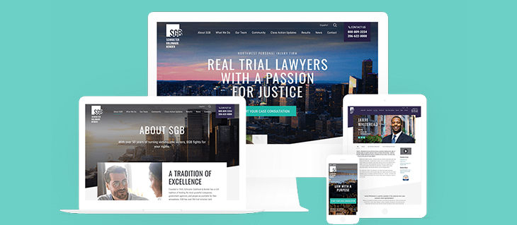 Check Out Our Website Redesign for Seattle Law Firm SGB! : efelle creative,  Seattle, WA