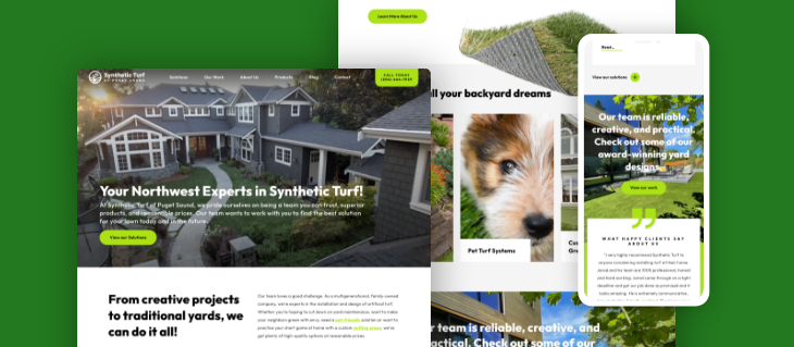Synthetic Turf of Puget Sound Launches eCatalog and Professional Services Website