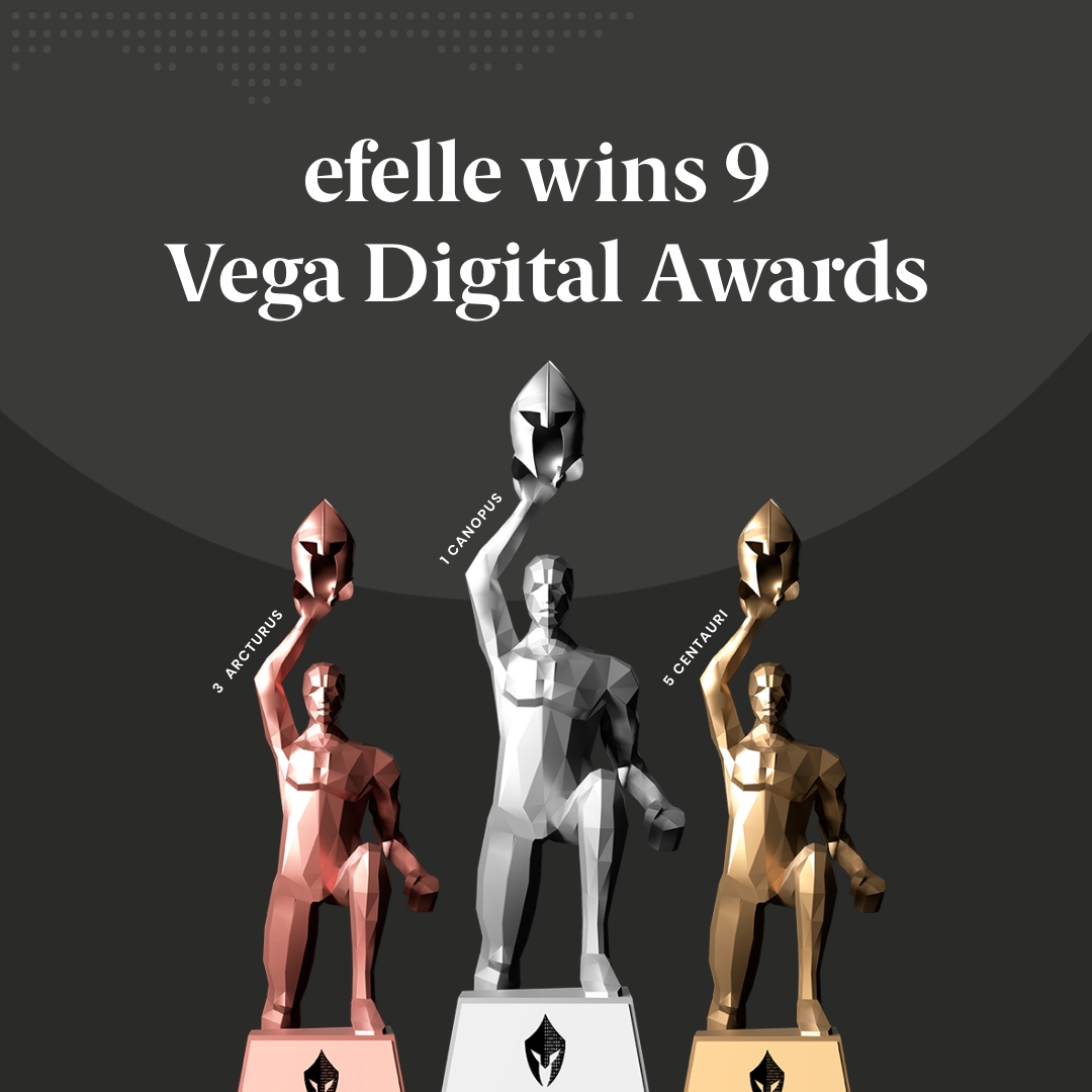 9 Vega Awards For efelle creative's Website Designs