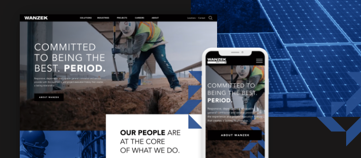 Wanzek Construction Launches New AEC Website on FusionCMS