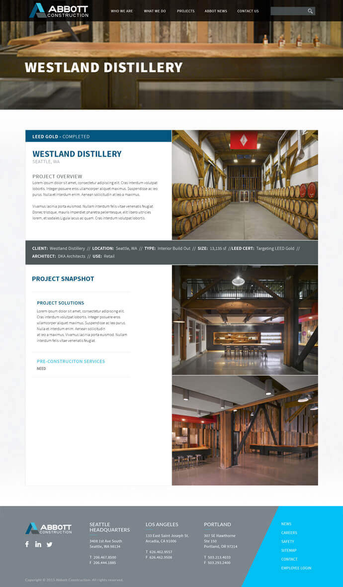 Abbott Construction efelle creative, Seattle, WA