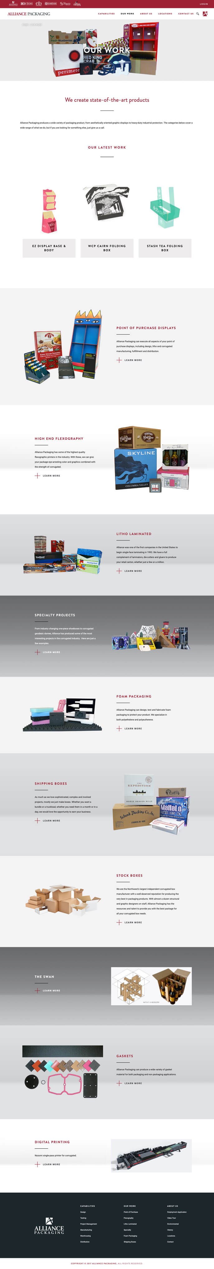 Alliance Packaging efelle creative, Seattle, WA