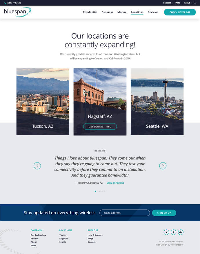Bluespan efelle creative, Seattle, WA