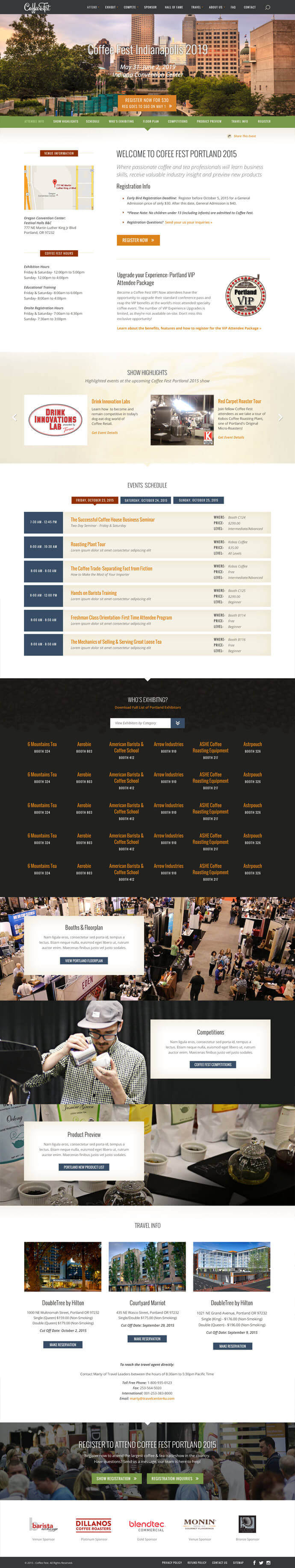 Coffee Fest efelle creative, Seattle, WA