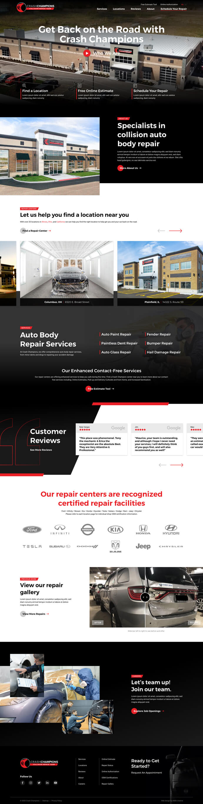 Crash Champions efelle creative, Seattle, WA