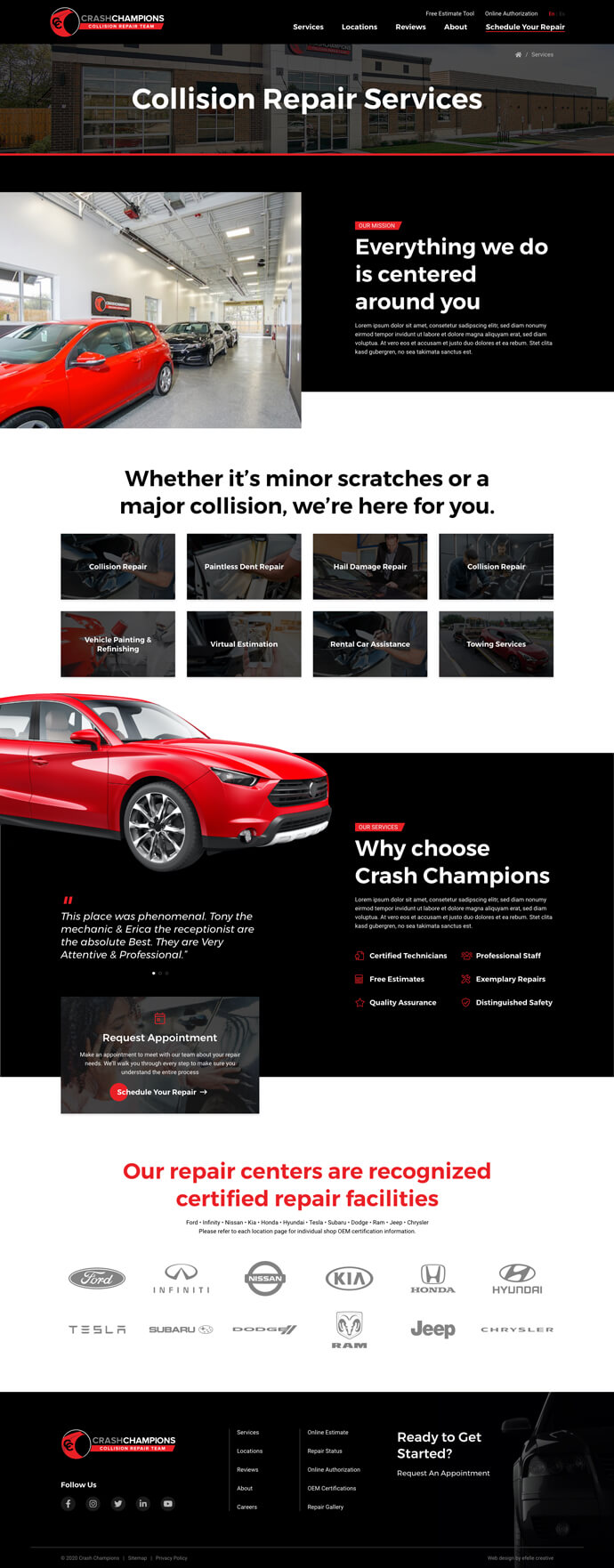 Crash Champions efelle creative, Seattle, WA