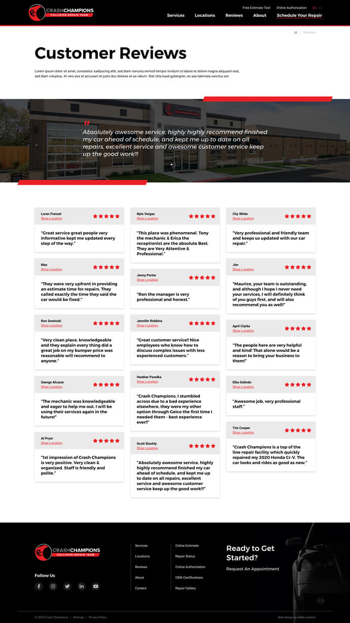 Crash Champions efelle creative, Seattle, WA