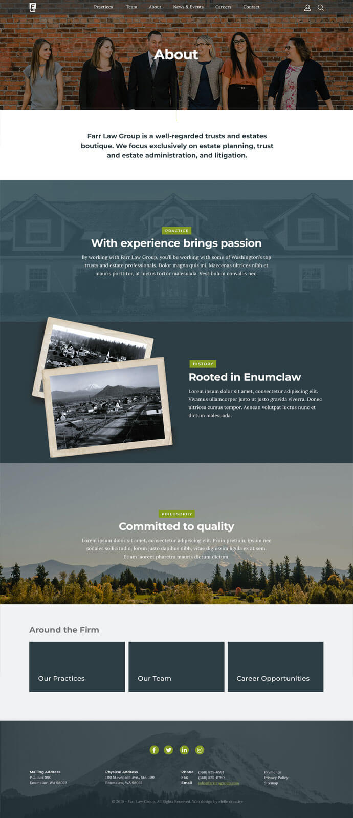 Farr Law Group efelle creative, Seattle, WA