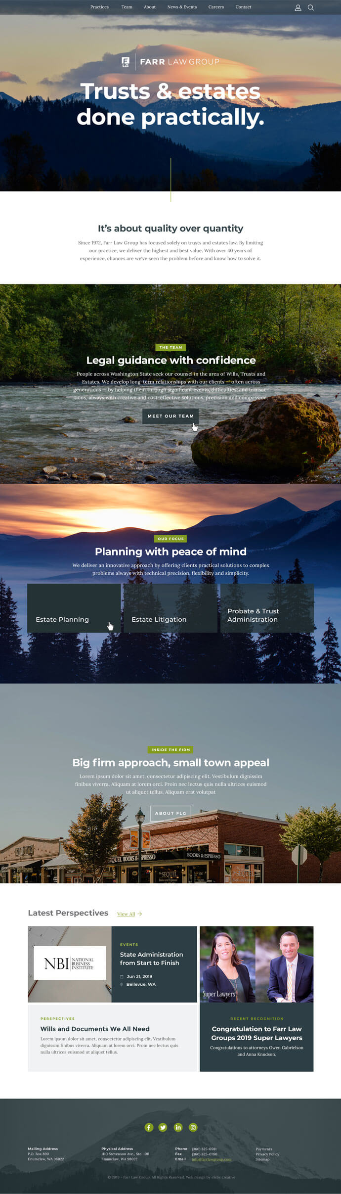 Farr Law Group efelle creative, Seattle, WA