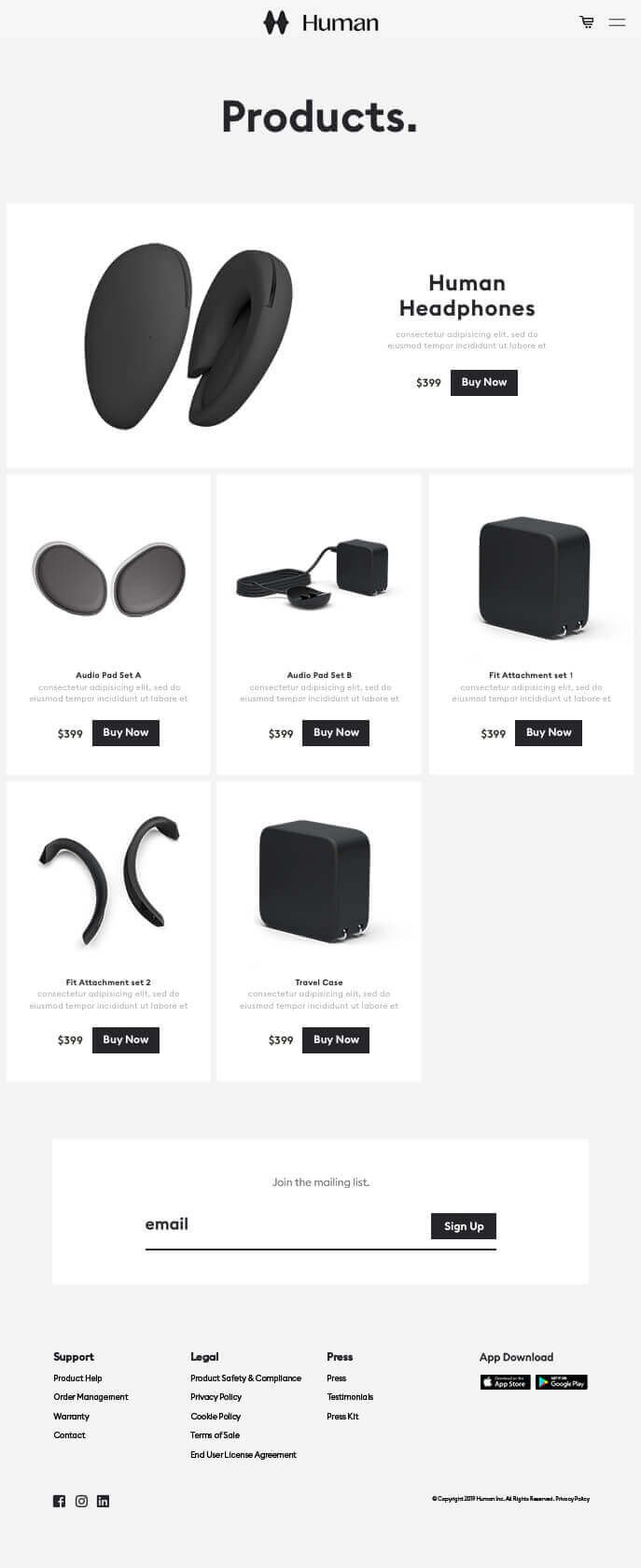 human headphones buy