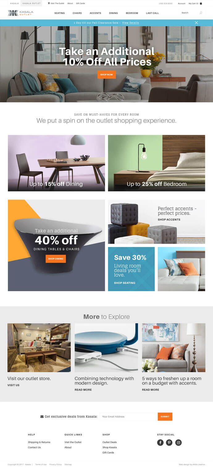 Kasala and Kasala Outlet efelle creative, Seattle, WA