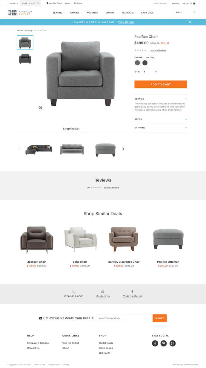 Kasala and Kasala Outlet efelle creative, Seattle, WA