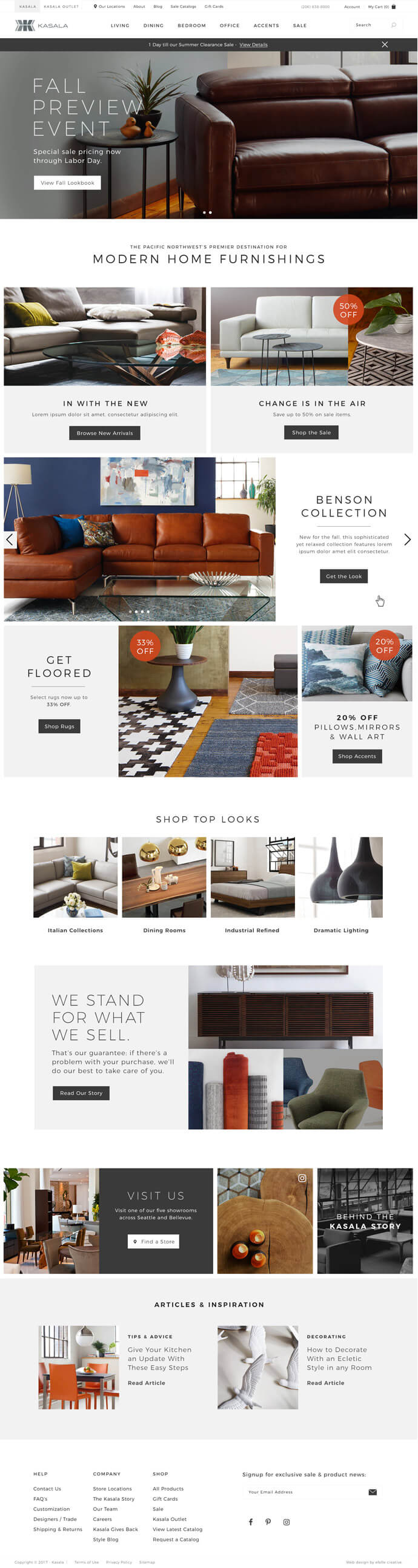 Kasala and Kasala Outlet efelle creative, Seattle, WA