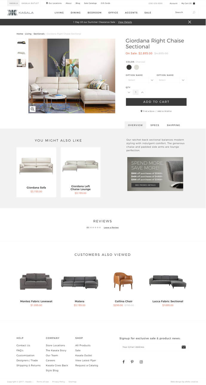 Kasala and Kasala Outlet efelle creative, Seattle, WA