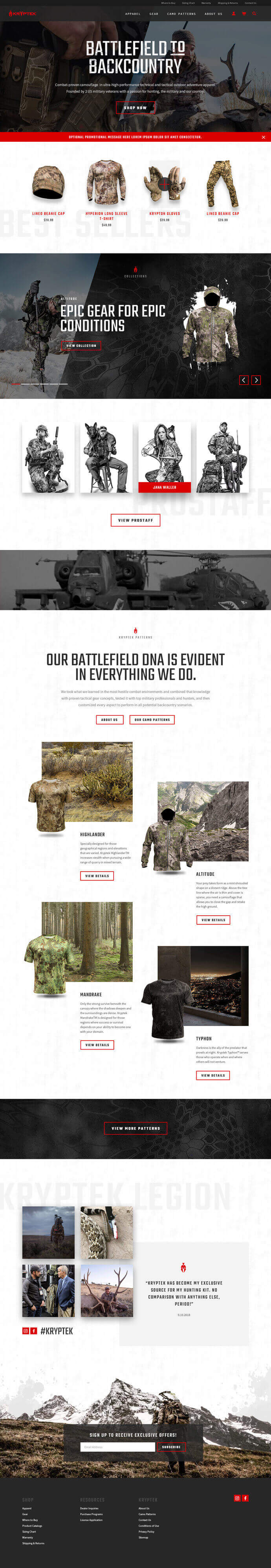 Kryptek Outdoor Group efelle creative, Seattle, WA