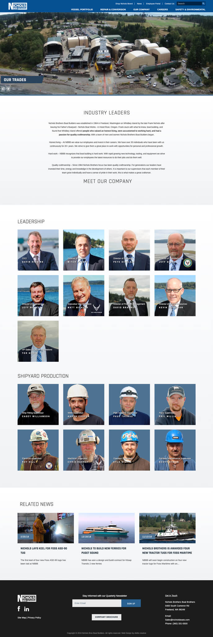 Nichols Bros Boat Builders efelle creative, Seattle, WA