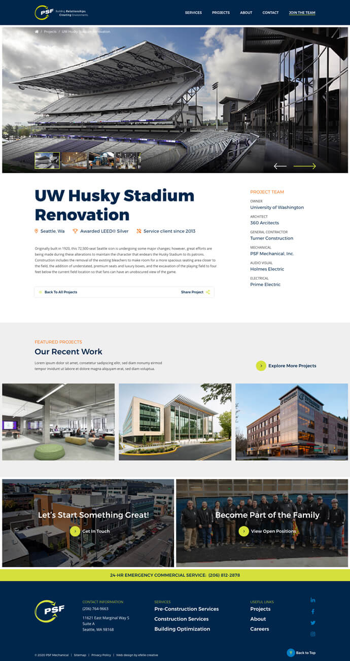 PSF Mechanical efelle creative, Seattle, WA