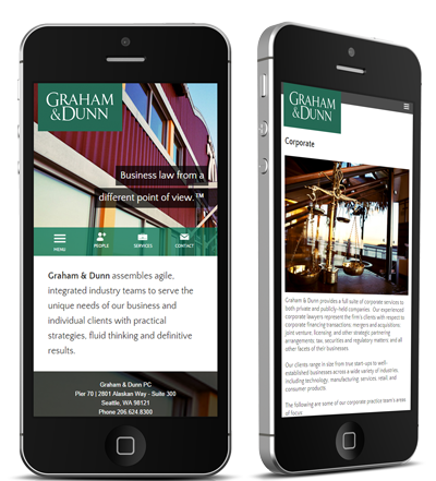 Seattle Law Firm Mobile Website